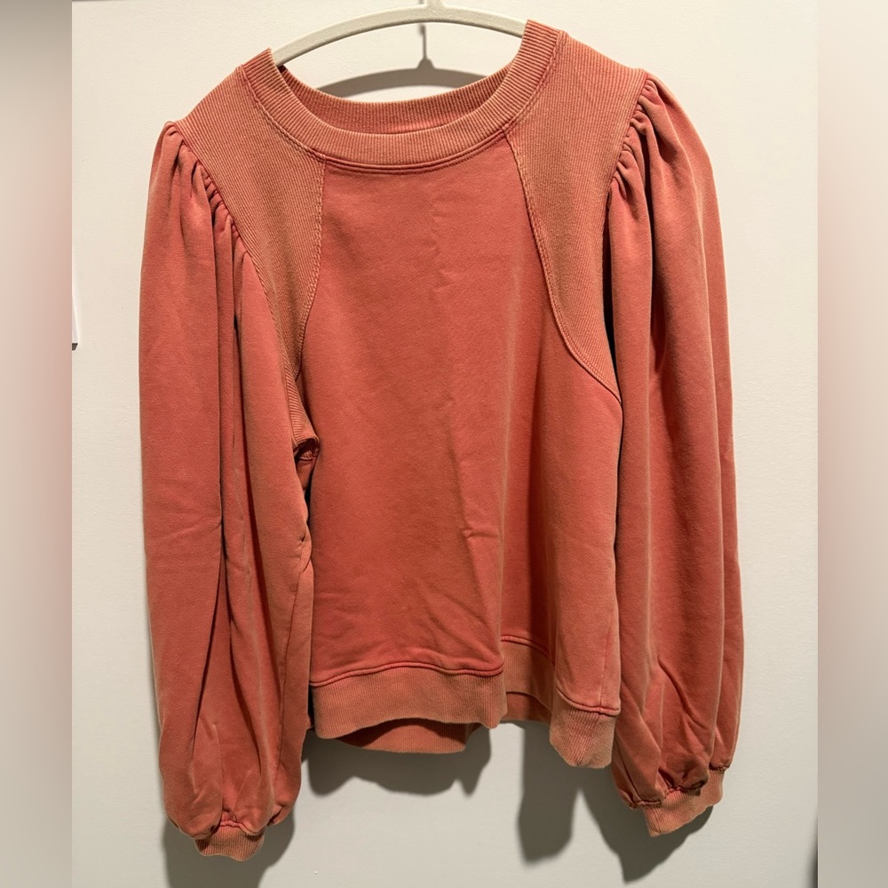 Balloon sleeve sweatshirt